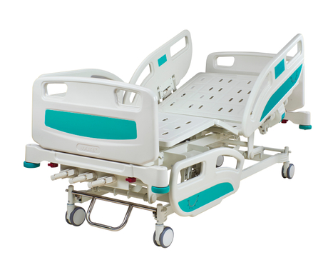 Luxury Modern Type Three Crank Adjustable Hospital Bed ALK-AA301FZE Metal Hospital Room I.V. Pole 4PCS PE AOLIKE CN;GUA