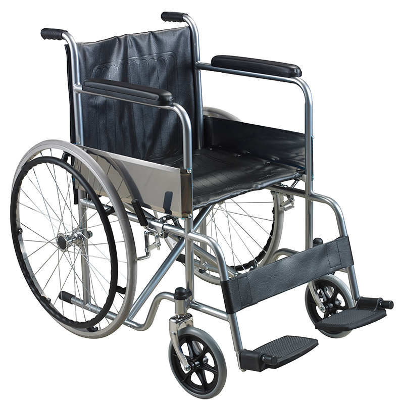 Steel foldable Economic cheapest wheelchair ALK809E
