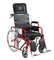 High-quality Reclining High back Toilet Commode Chair Canual Karma Wheelchair with Wlevating legrest