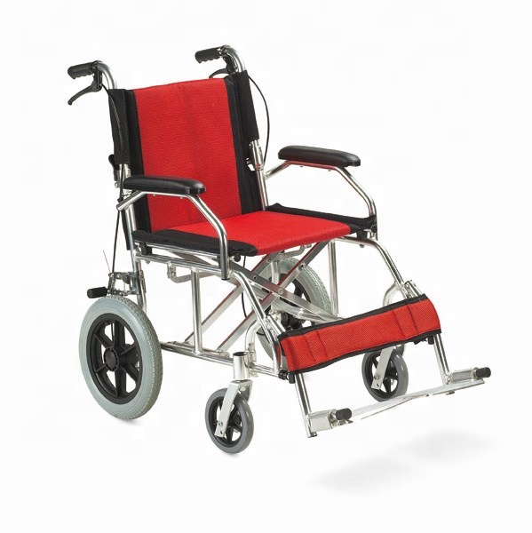 Aluminum Lightweight Folding Foshan Wheelchair Free Spare Parts Outdoor Homecare Hospital Class I 1pc/carton ALK863ALBJ AOLIKE