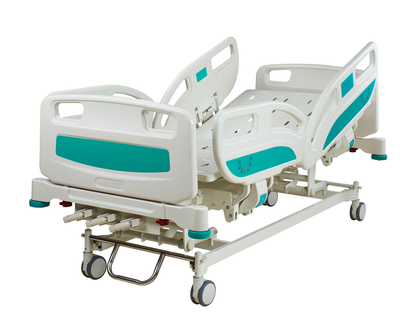 Paramount Comfortable Hospital Bed with PE Headboard and PE Siderail
