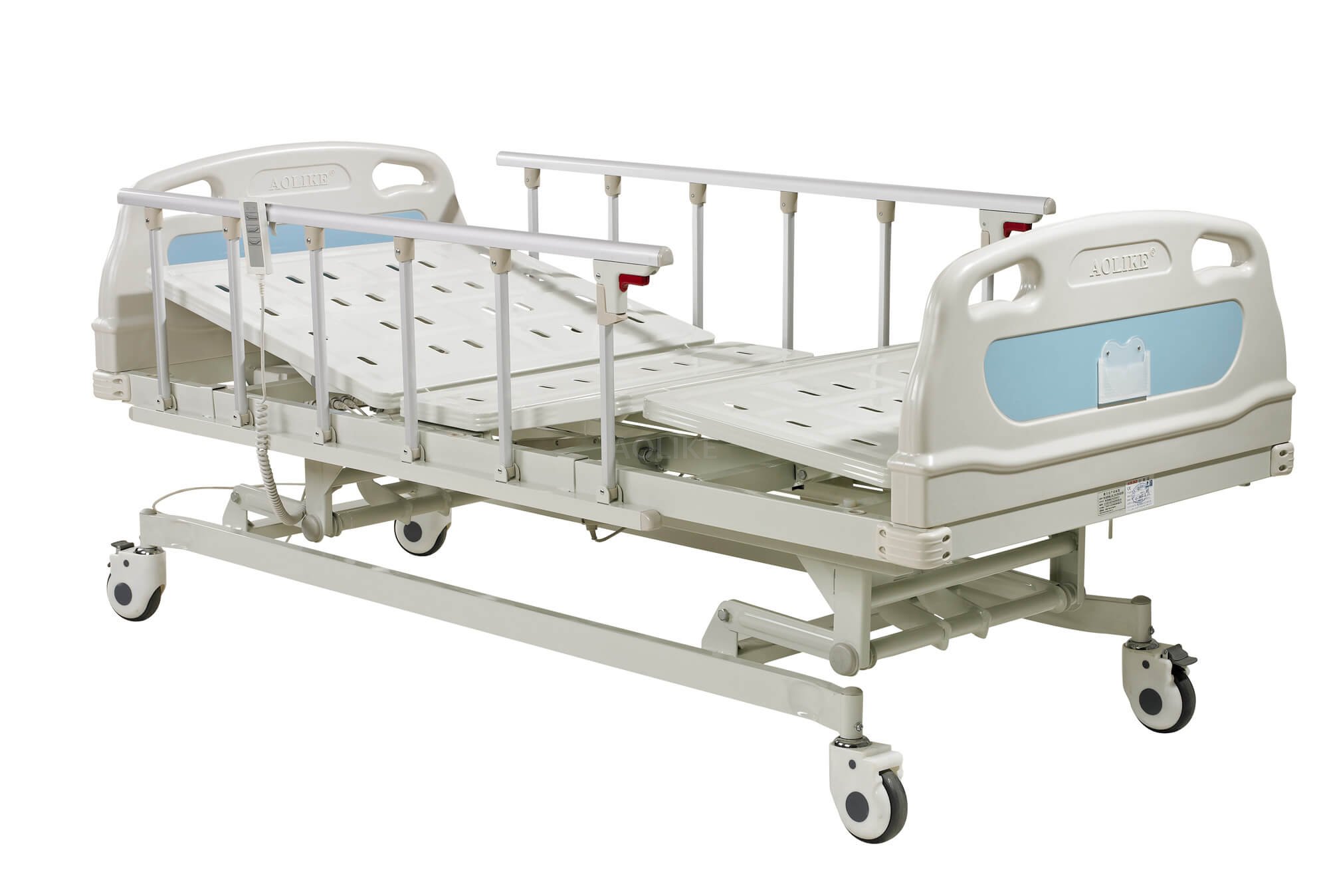 Three function electric hospital bed